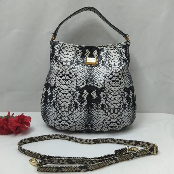 Marc By Marc Jacobs Hillier Snakeskin Embossed Shoulder Bag - Picture 2 of 16